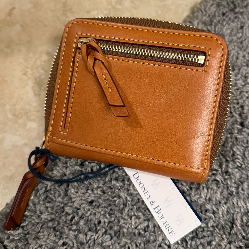 Dooney & Bourke Florentine Crossbody Purse Mini Eliza w/Wallet Natural Color - Picture 7 of 8